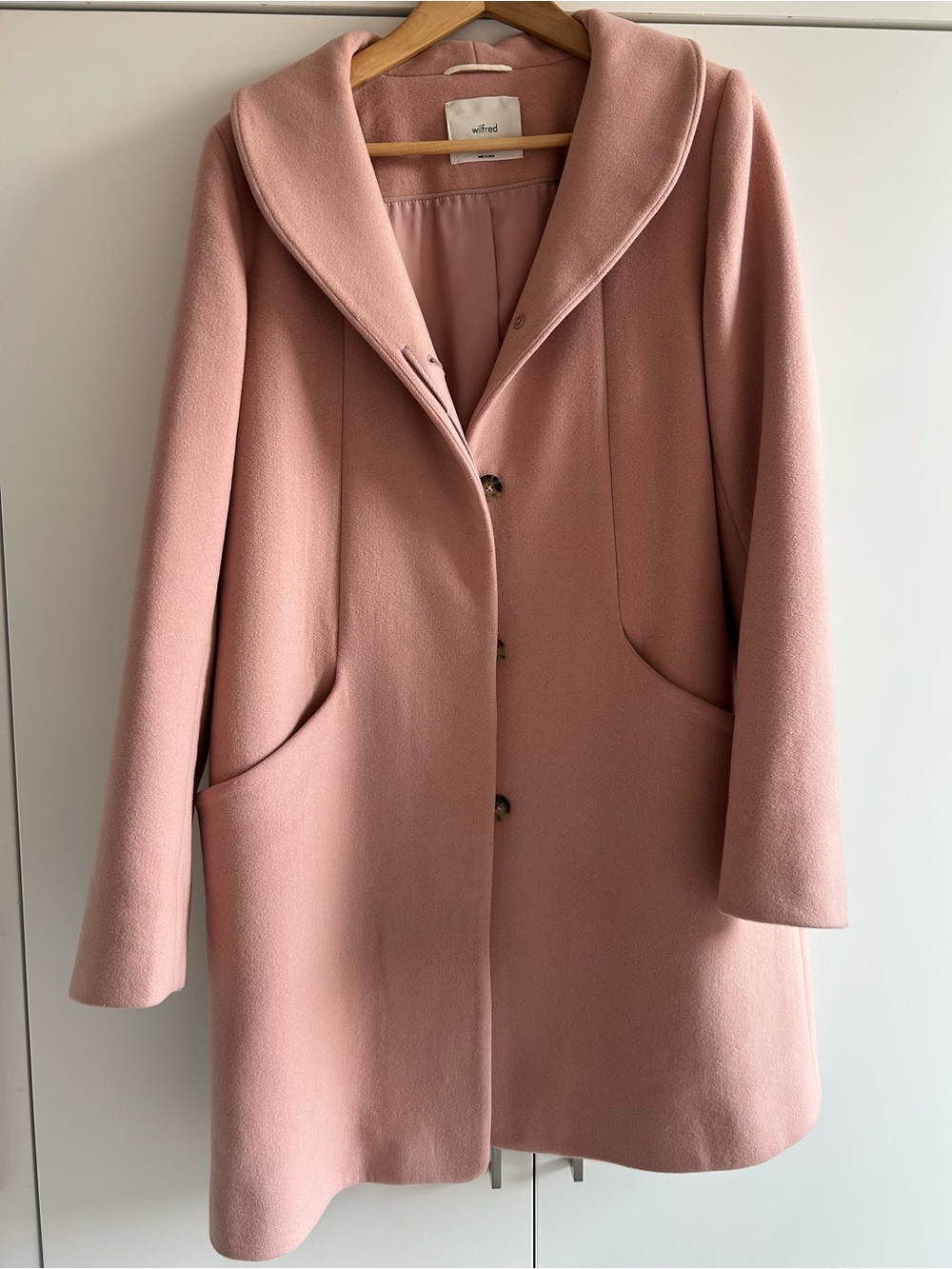 Aritzia Wilfred Wool and Cashmere Coccon coat size xl